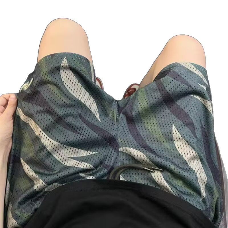 Camouflage Mesh Shorts For Men