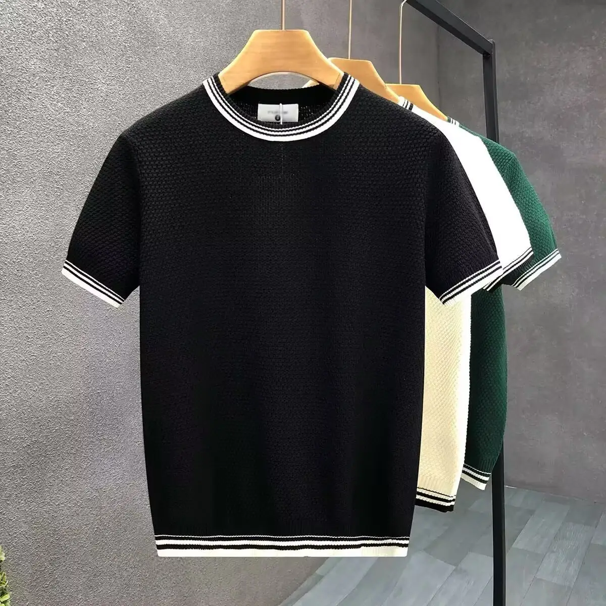 Men's Slim Fit Stretch Crew Neck T-shirt