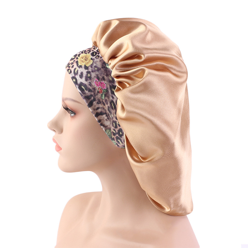 Bohemian Style Large Printed Hair Band Sleeping Hat - Image 19