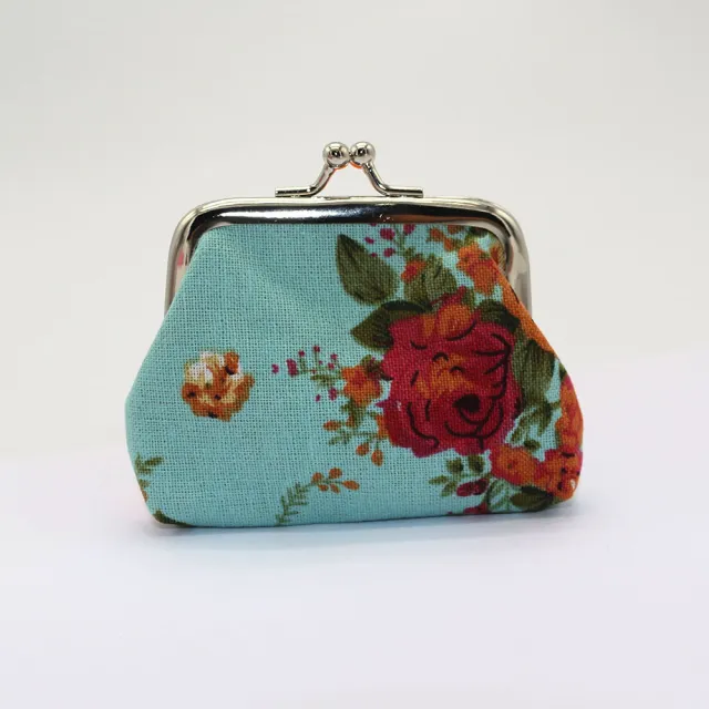 Canvas Mini Coin Purse Women's Fabric Coin Bag Blue - Shop at LoveMi