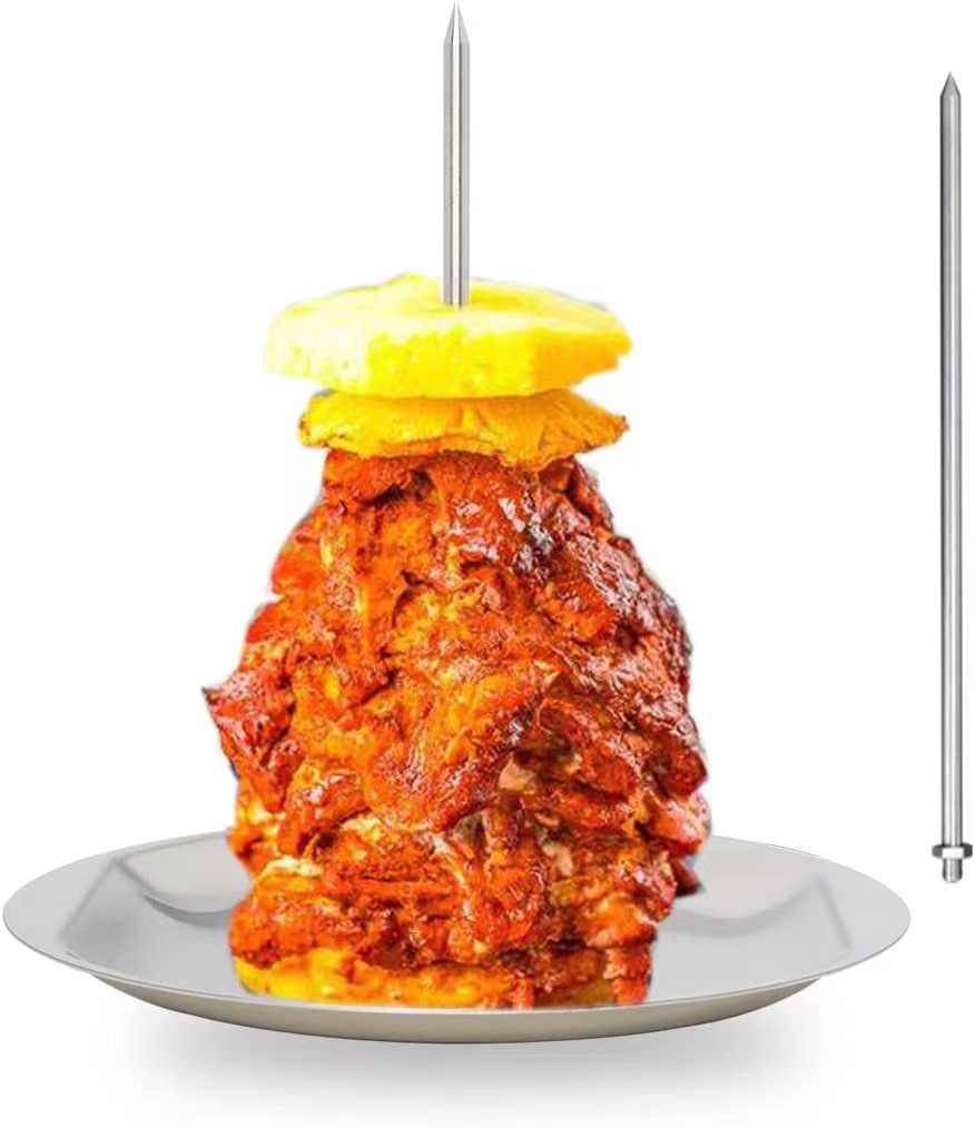 Simple Stainless Steel Round Barbecue Plate