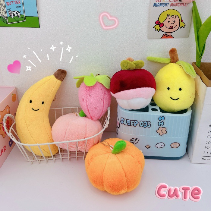 Title 5, Creative Plush Cute Fruit Keychain Pendant