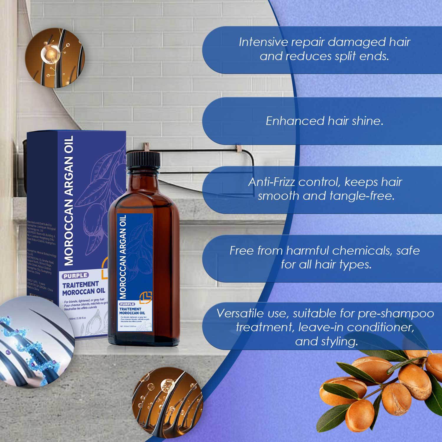 Morocco Argan Oil Purple Style