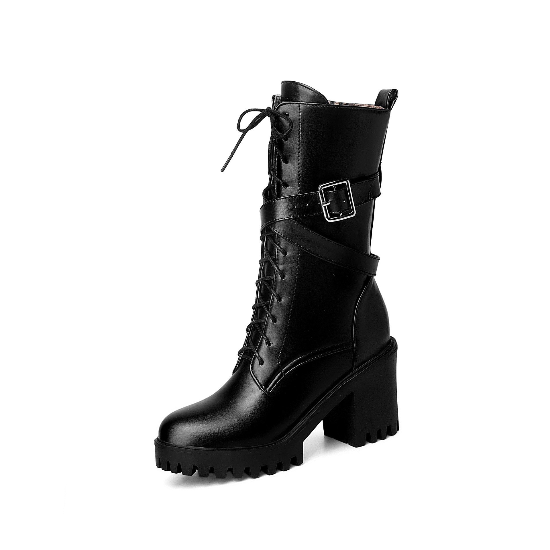 Buckle Strap Ankle Boots