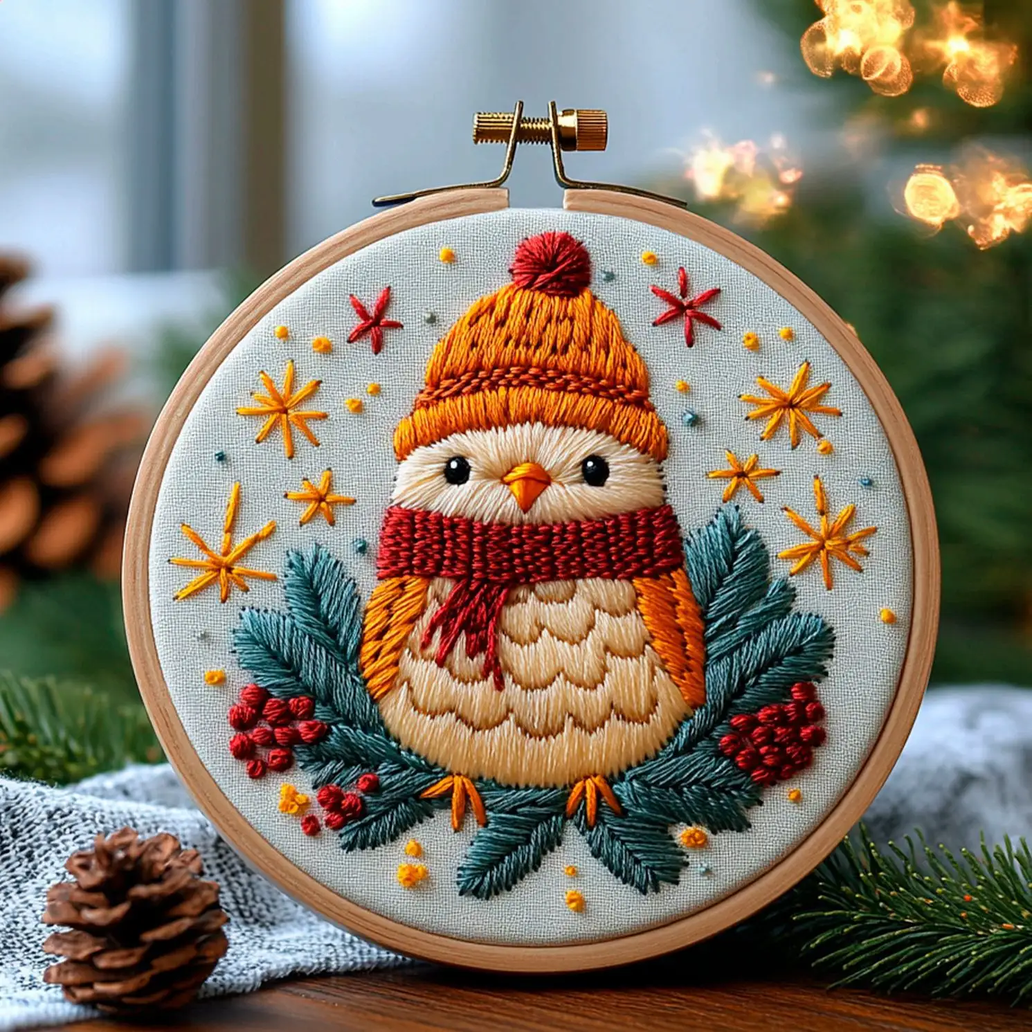 Christmas Winter Bird Suit Diy Material Package
