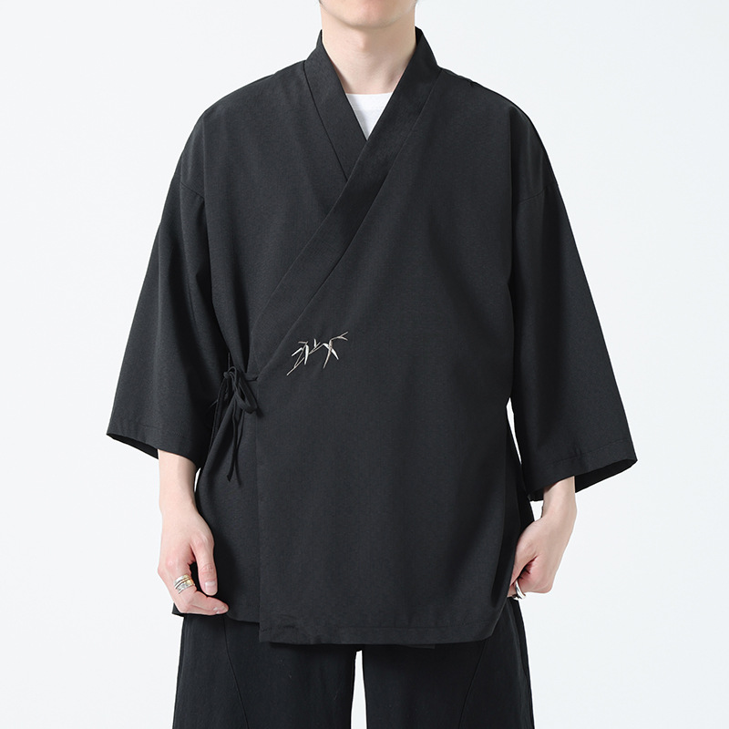 Plus-size Loose-fit New Chinese-style Mens Top