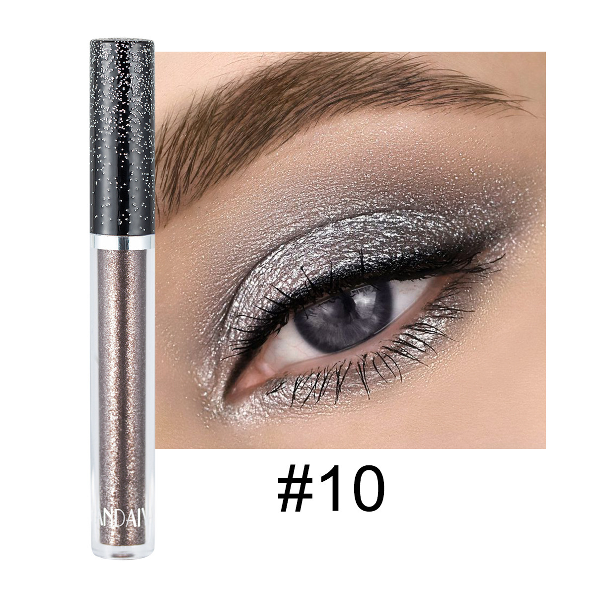 12-color Diamond Liquid Eye Shadow Psychedelic Pearlescent 12
