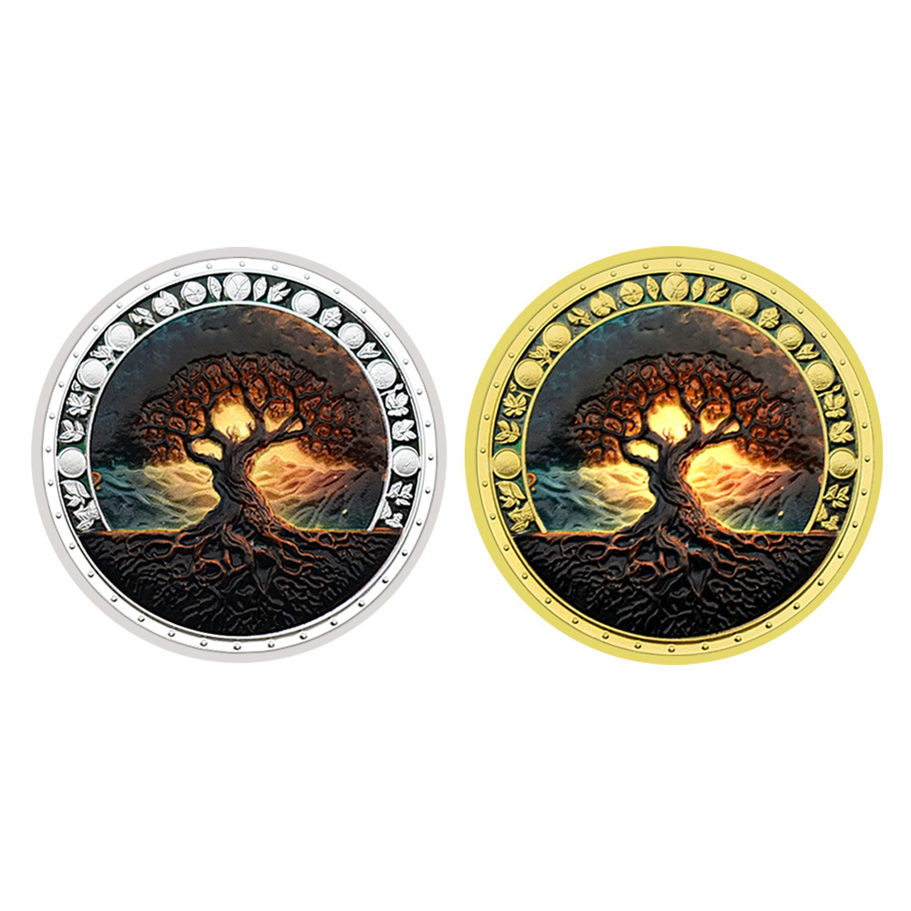 New Tree Of Life Zinc Alloy Metal Medal Commemorative Coin