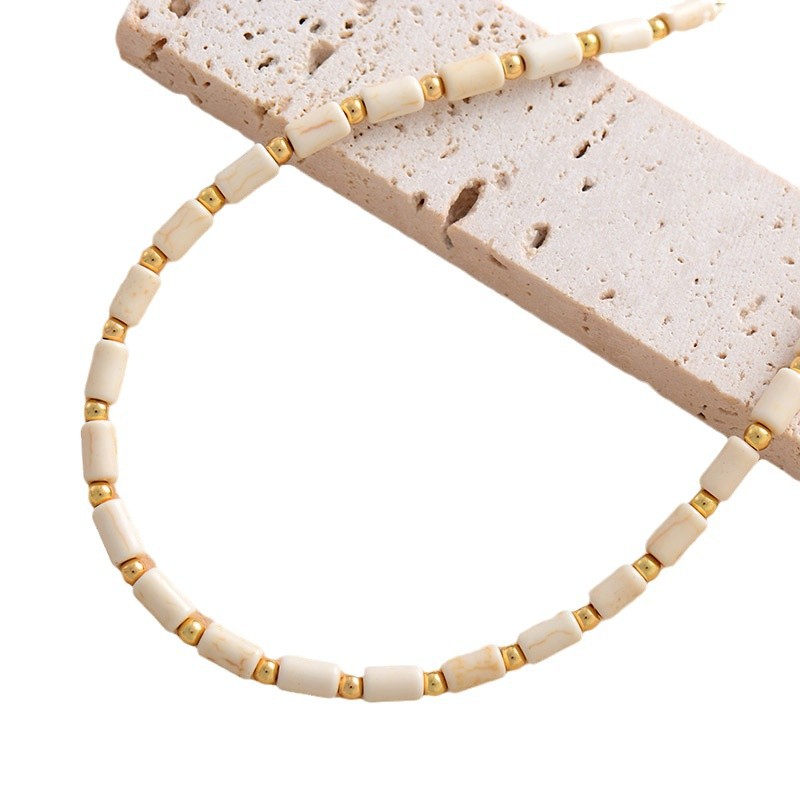 Japanese And Korean-style Trendy Jewelry Natural Stone Clavicle Necklace