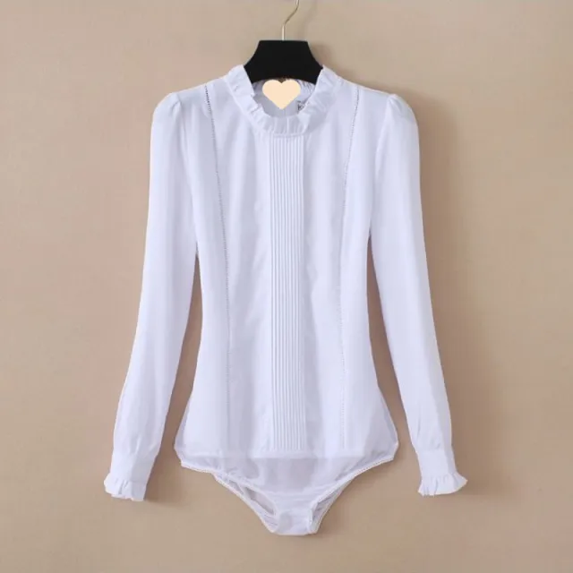 Capable Small Stand Collar Commuter Business Suit Business Ol White One piece Shirt White - Shop at LoveMi