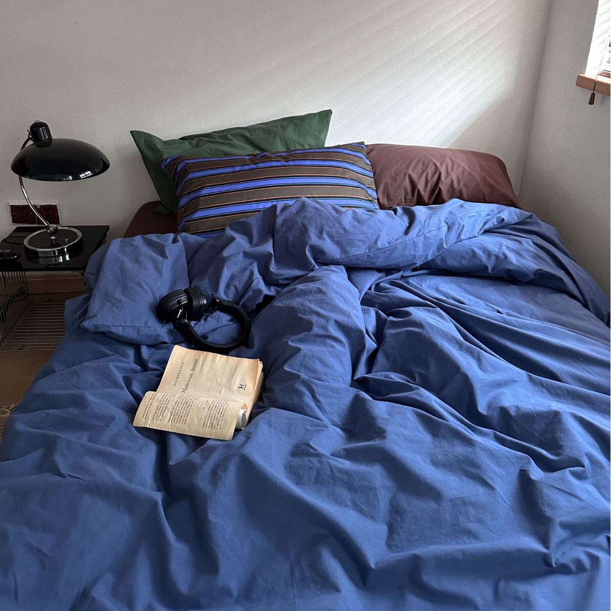 Single-item Pure Cotton Duvet Cover Instagram-style Plaid Solid Color, Minimalist