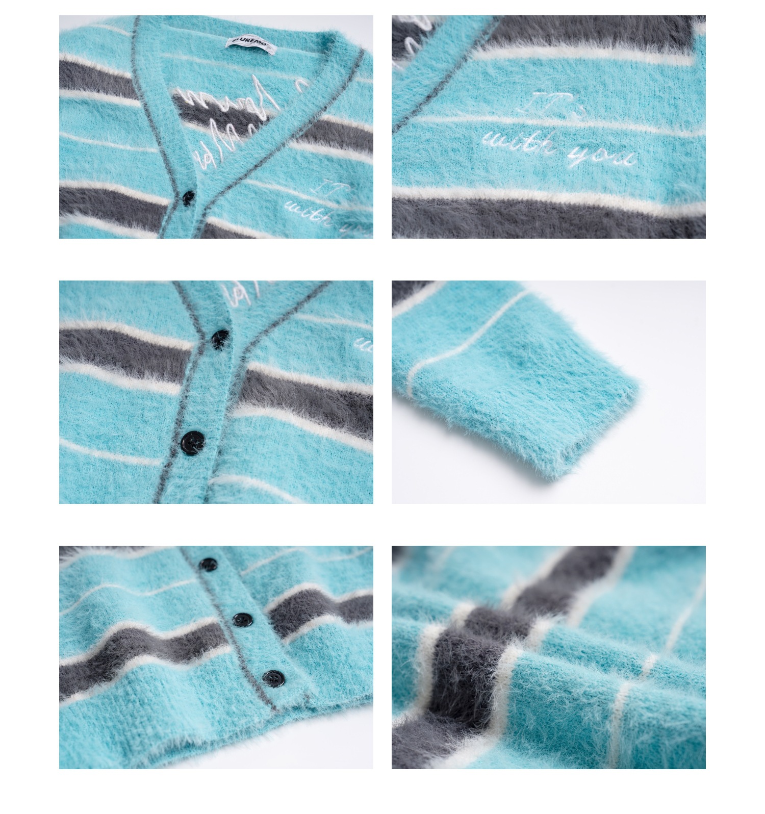 American Niche Design Hot Girl Sweater V-neck Loose Cardigan Sweater