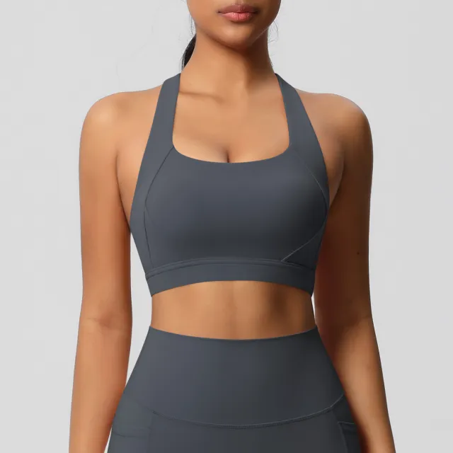 Women's Solid Color Casual Brushed Vest Sports Underwear Gray - Shop at LoveMi