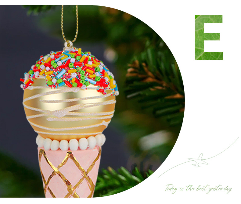 Title 8, Simulation Ice Cream Christmas Tree Decorative ...