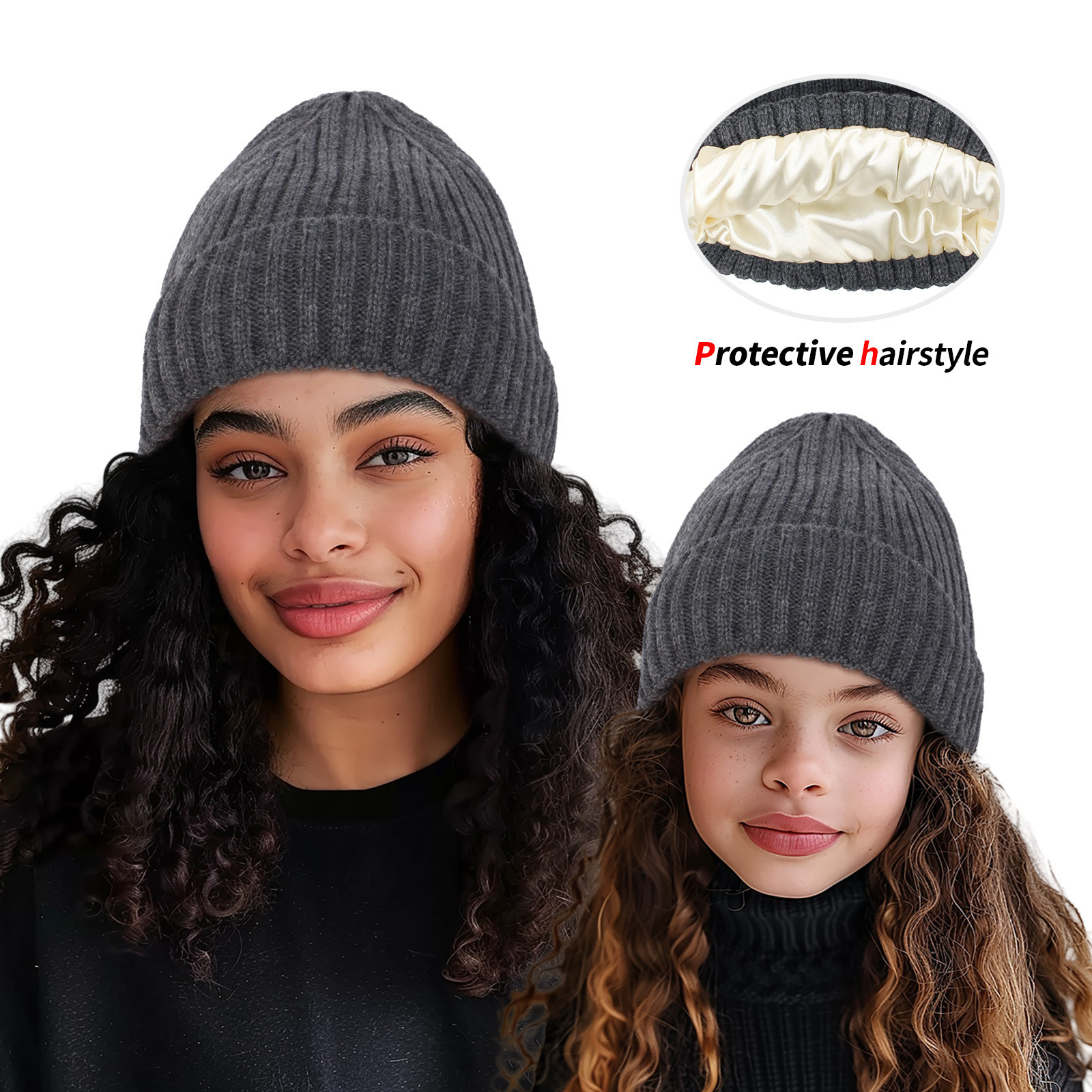 Beige Women's Knitted Hat for Effortless Warmth and Street Style