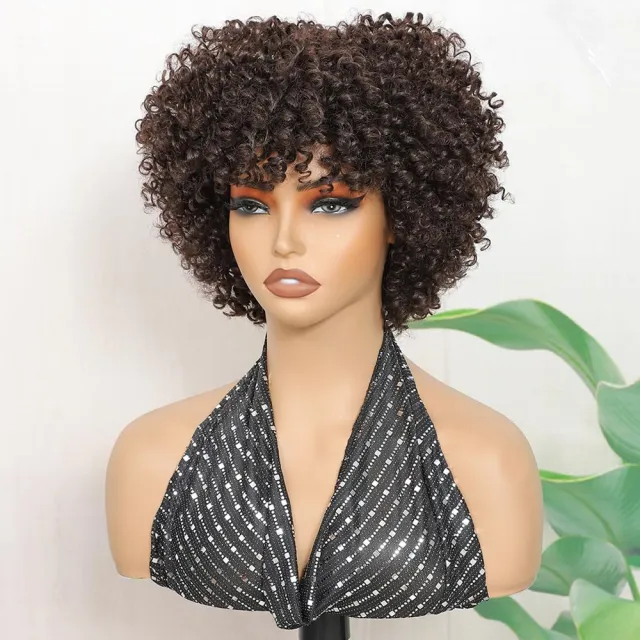 Wig Female Synthetic Wigs Wavy Curly Hair Head Cover No4 - Shop at LoveMi
