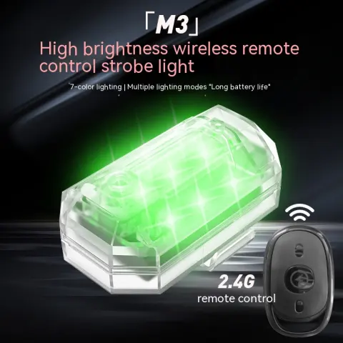 Strobe Light Remote Control Lamp Car Motorcycle Electric Vehicle