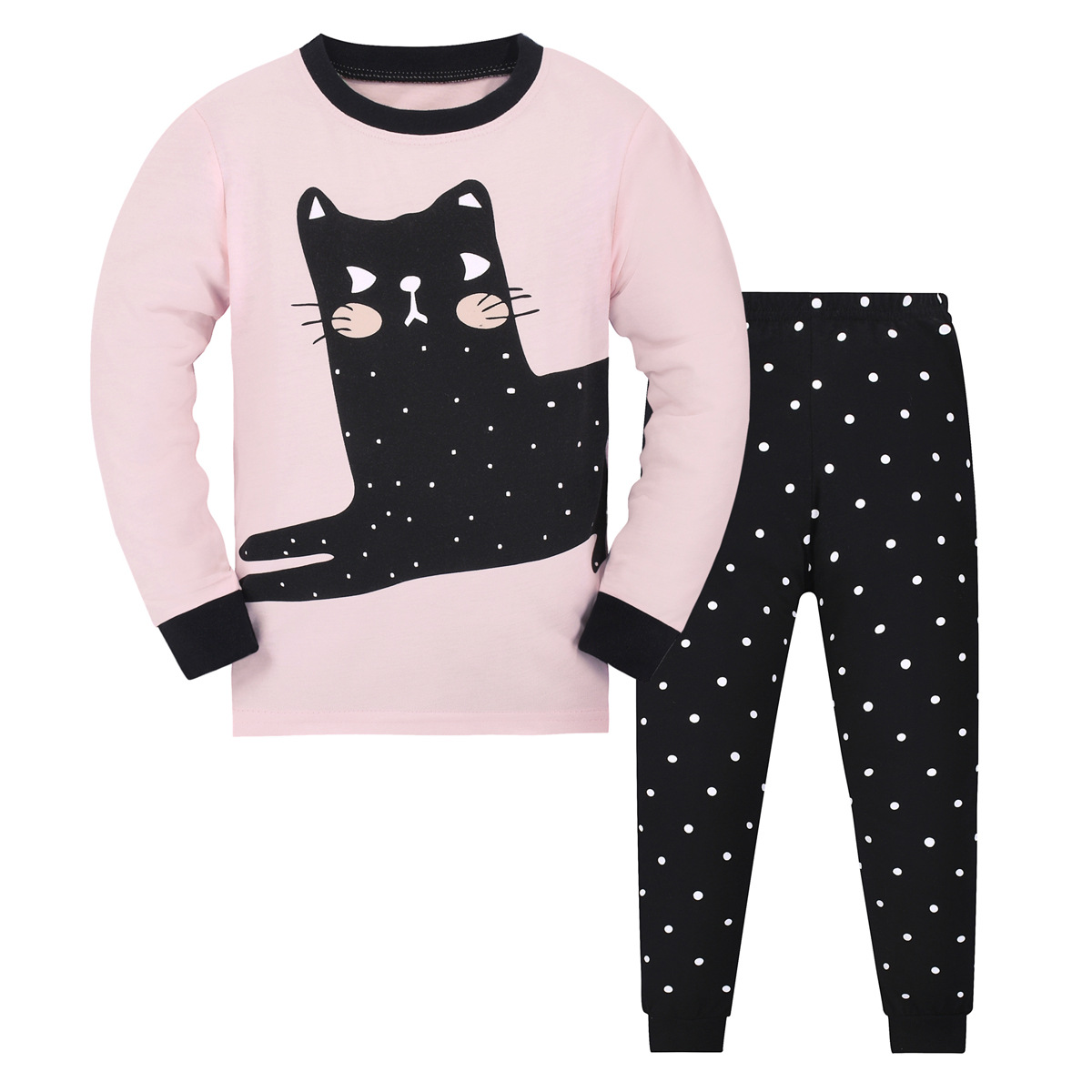 Boys And Girls Long Sleeve Trousers Homewear Children's Pajama Set - Image 18