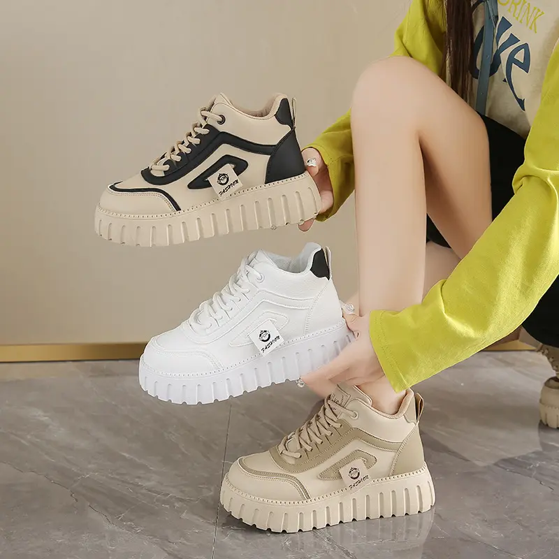 Breathable High-top White Shoes