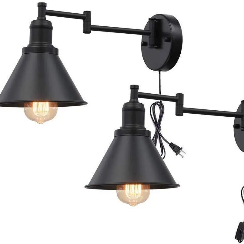 Articulating American-style Foldable Swivel Bedsidereading Room Vanity Mirror Light