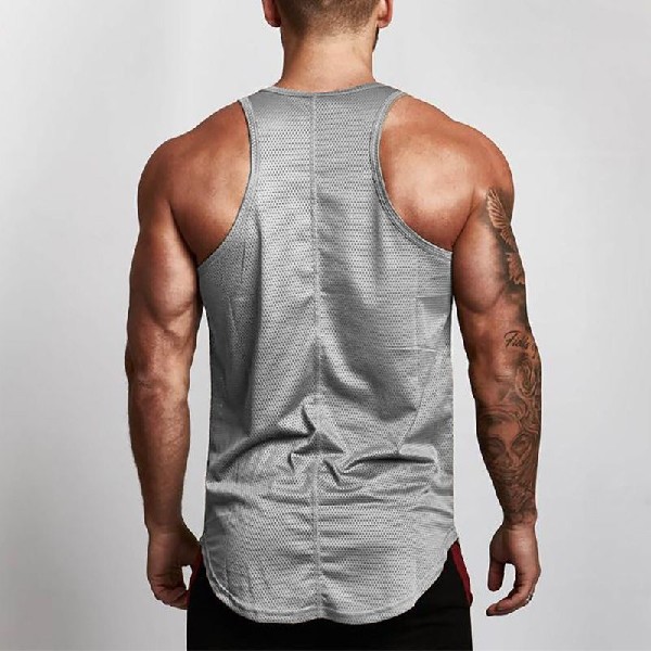 Title 6, Fitness Heren Shirt Slim Fit Vests Mesh Singlet...