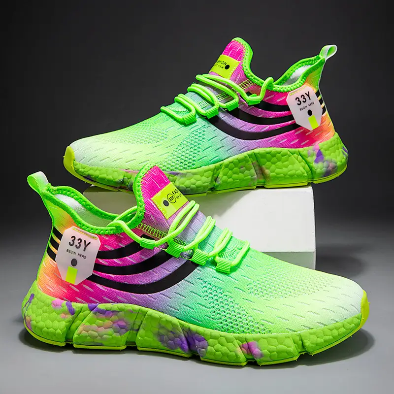 Men's Shoes Summer Breathable Thin Student Youth Leisure Sports Dad Shoes