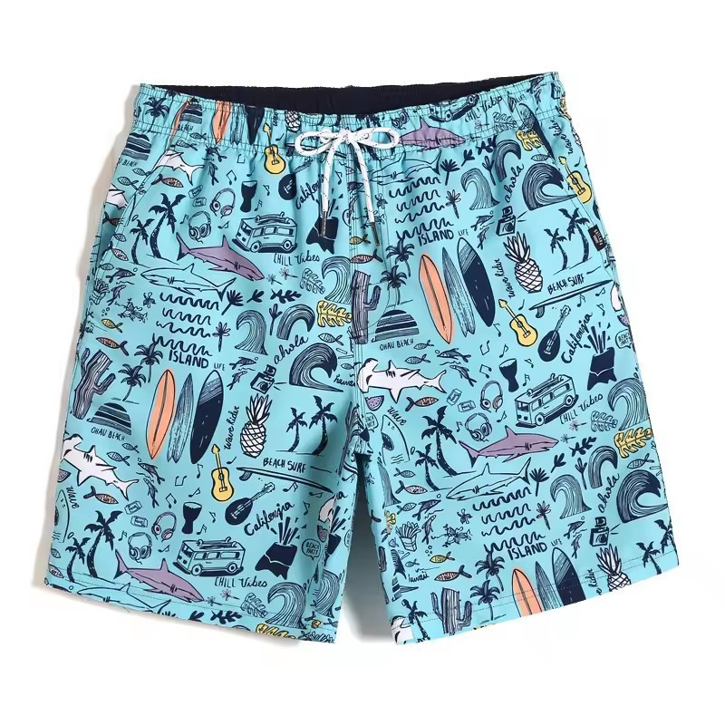 3D Digital Print Athletic Shorts Beach Pants