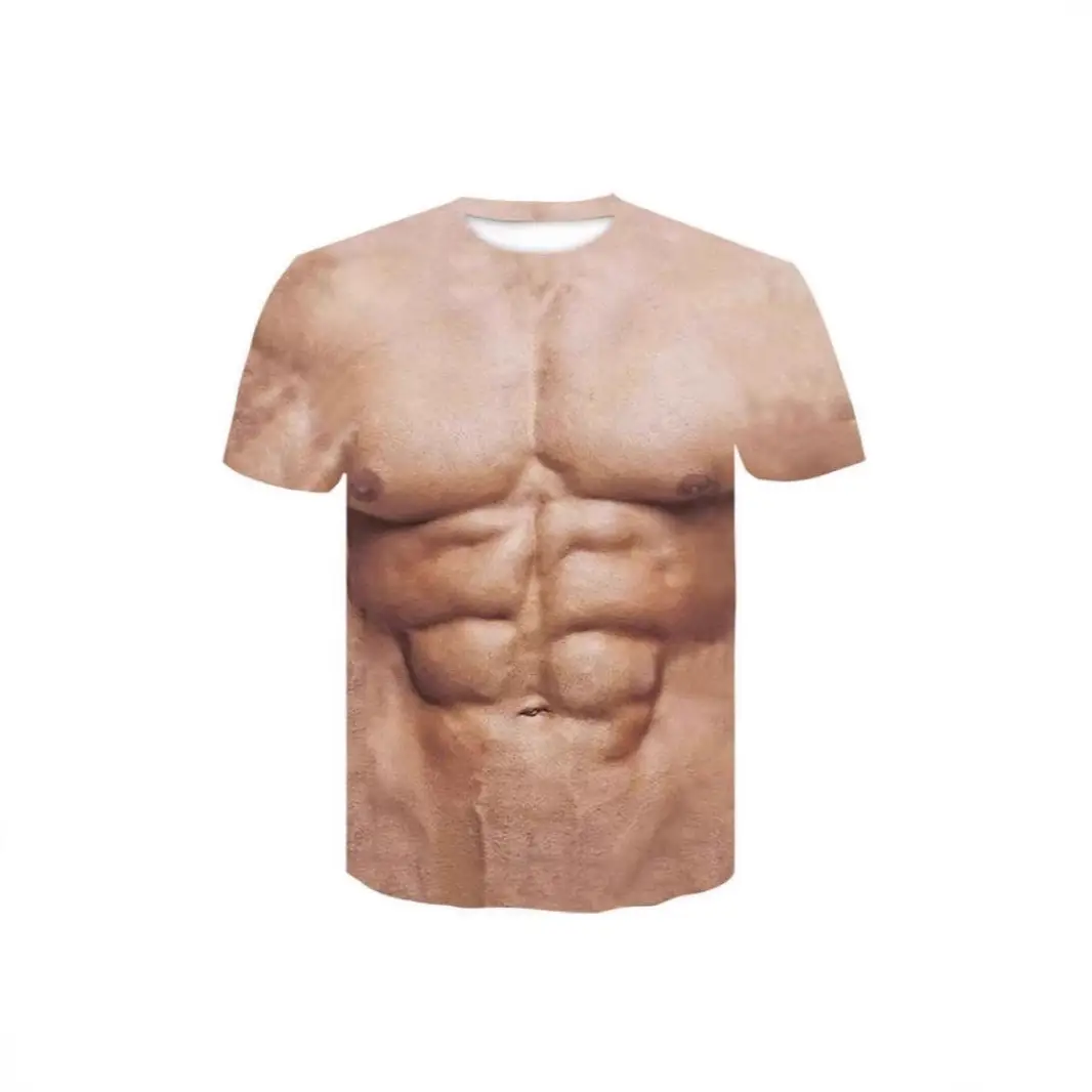 3d Digital Printing Short Sleeve Comfortable T-shirt For Men