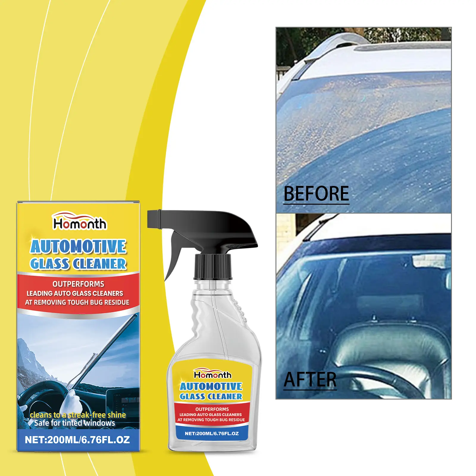 Car Glass Decontamination Waterproof Cleaning Window Rainproof Clear Vision