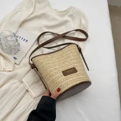Summer Niche Women's Casual Beach Bucket Bag - Khaki - View 1