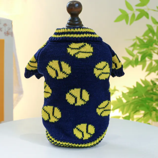 Fashion Pet Dog Warm Forest Bear Sweater Basketball Sweater Navy Blue - Shop at LoveMi