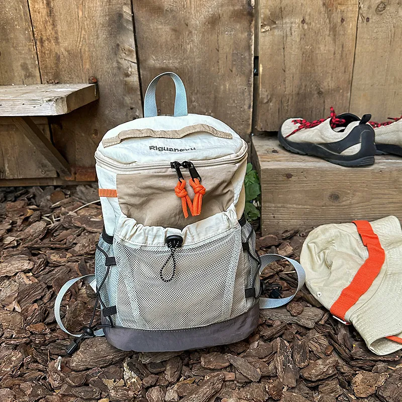 New Backpack Japanese Style All-matching Casual Large Capacity Lightweight - Khaki