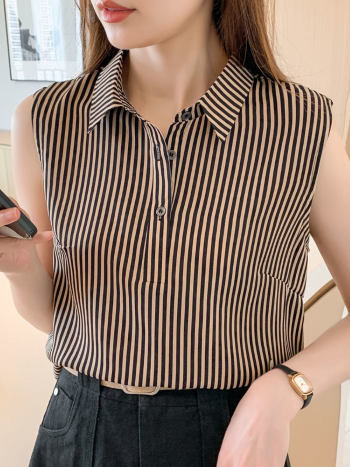 Stylish Western-style Striped Vest For Women This Summer - Image 5