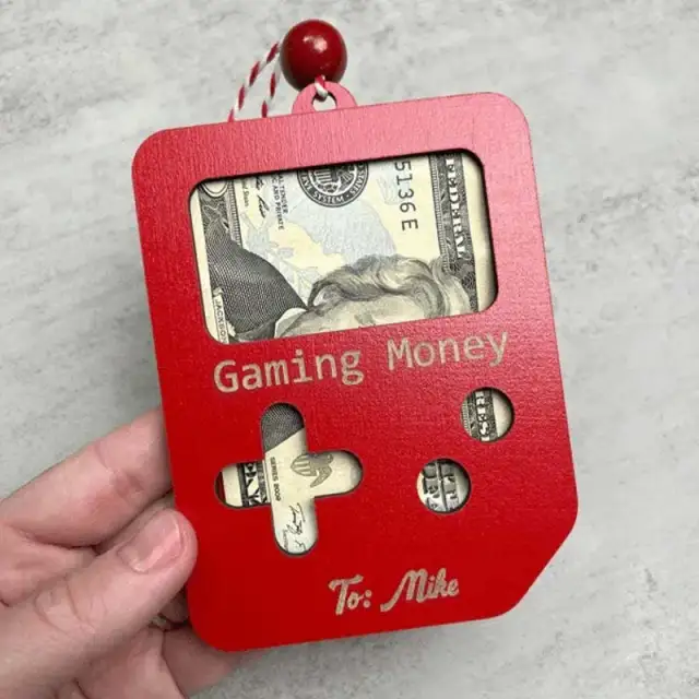 Christmas Gasoline Wallet Pendant Home Ornament And Decoration Red Gaming Moey - Shop at LoveMi