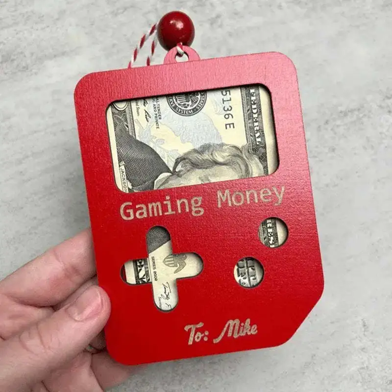 Christmas Gasoline Wallet Pendant Home Ornament And Decoration - Red Gaming Moey