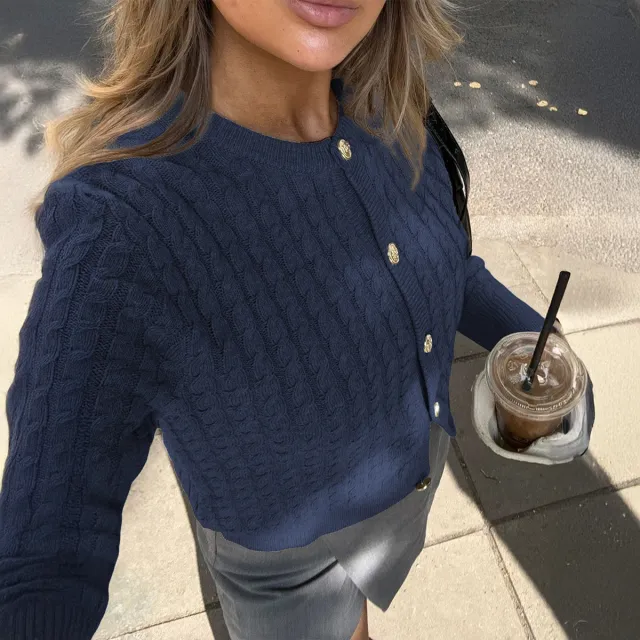 Casual Style Solid Color T shirt Sweater Women Blue - Shop at LoveMi