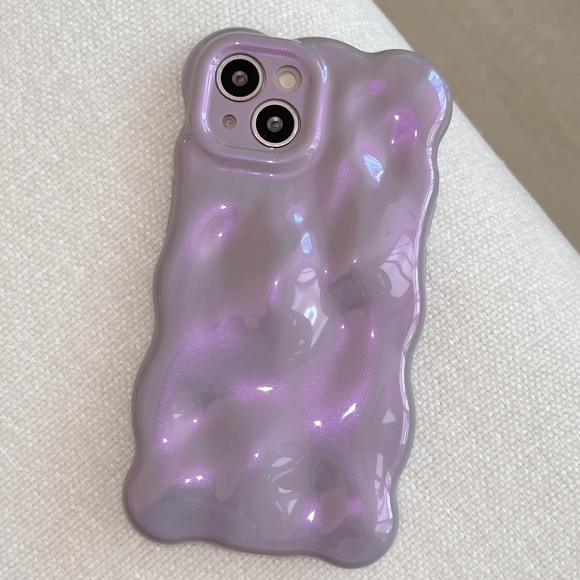 Electroplating Bubble Fashion Solid Color Phone Case - Image 2