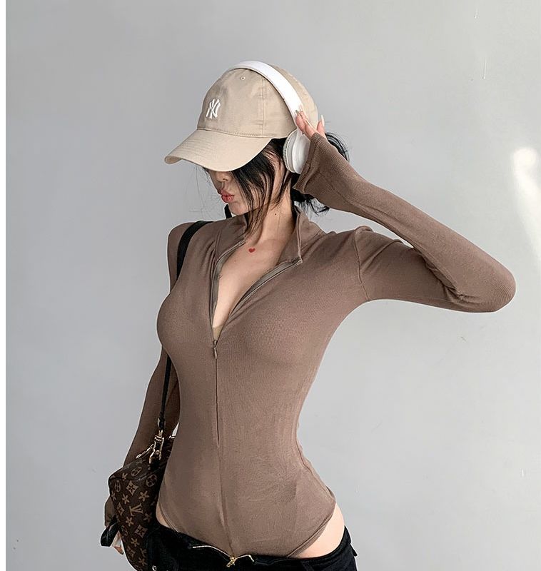 Title 9, Stand Collar T-shirt Female Autumn And Winter R...