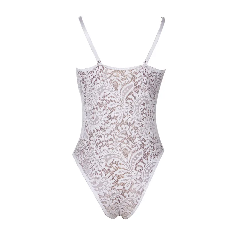 Title 6, Sexy Lace One-Piece With Steel Bra Pad Nightdress