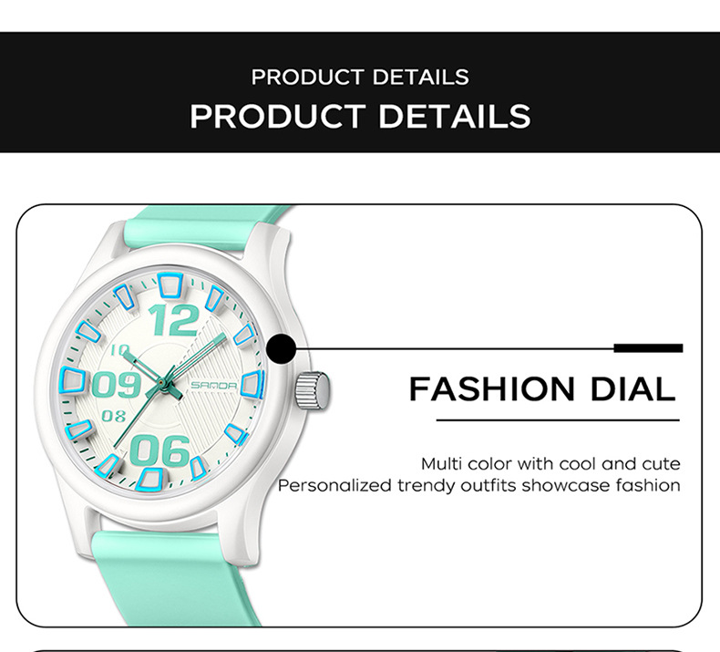 Quartz watch for teenagers