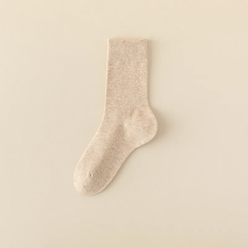 Socks Women's Mid Tube Stockings Silicone Anti-heel - Light Khaki