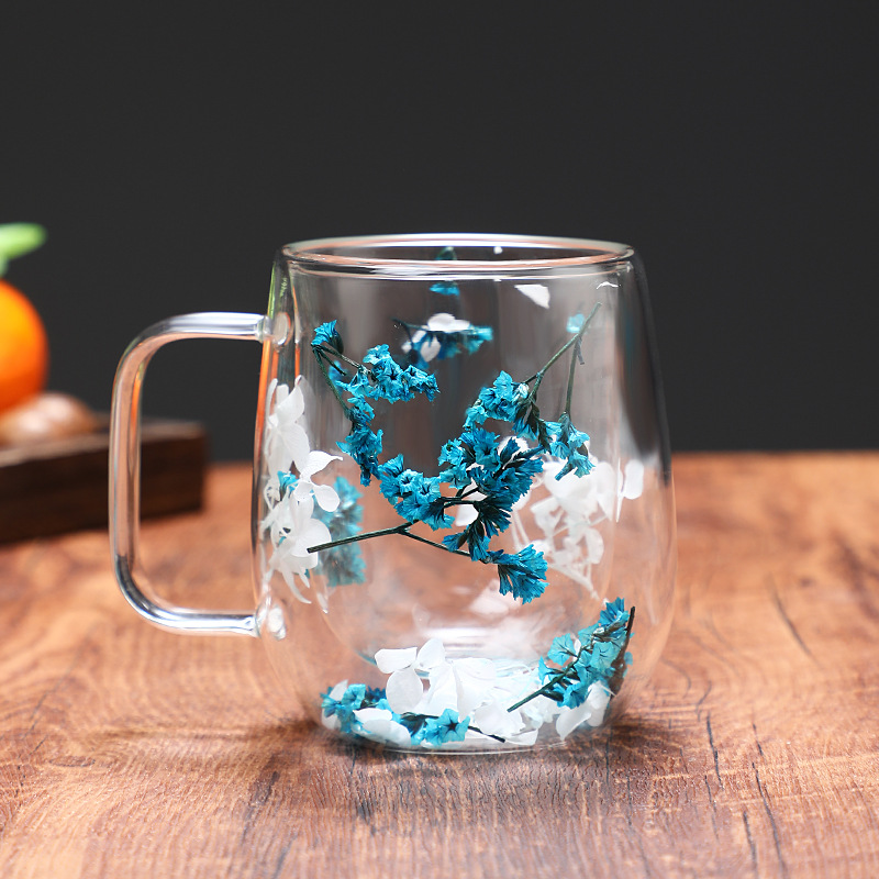 250ml White And Blue Small Mug