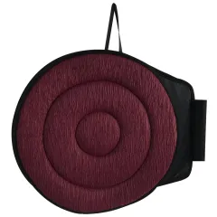 Rotating Car Portable Rotating Cushion Pregnant Women's Seat - Wine Red Double Ring - View 1