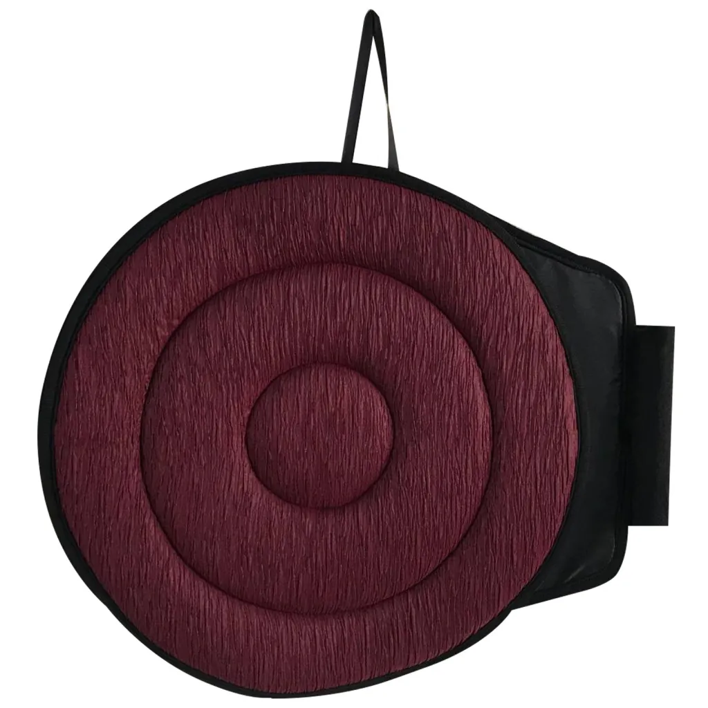Rotating Car Portable Rotating Cushion Pregnant Women's Seat - Wine Red Double Ring