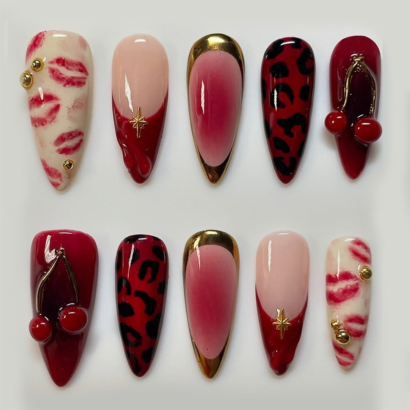 Women's Three-dimensional Flower Butterfly Love Nail Sticker