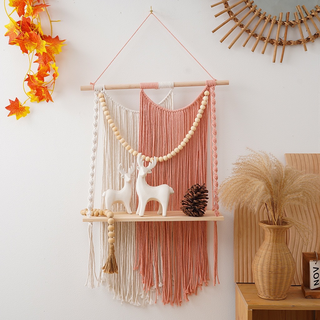 Woven Tapestry Wall Shelf, picture 2 of 4