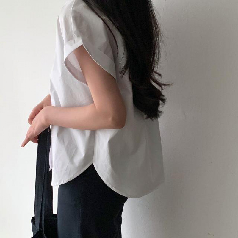 Fashion Design Classic All-match Sleeve Design Shirt Top