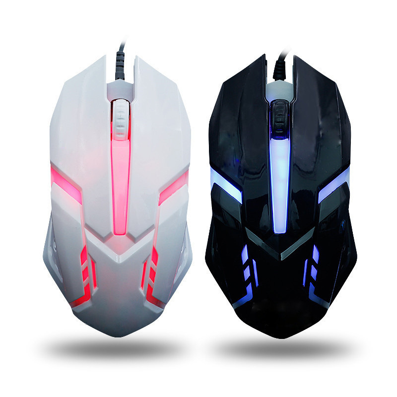 Wired Mouse Computer E-sports Colorful Breathing Light Luminous USB Office Gaming 5