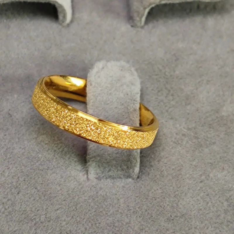 Influencer-approved Matte Studded Light-luxury Plain Ring