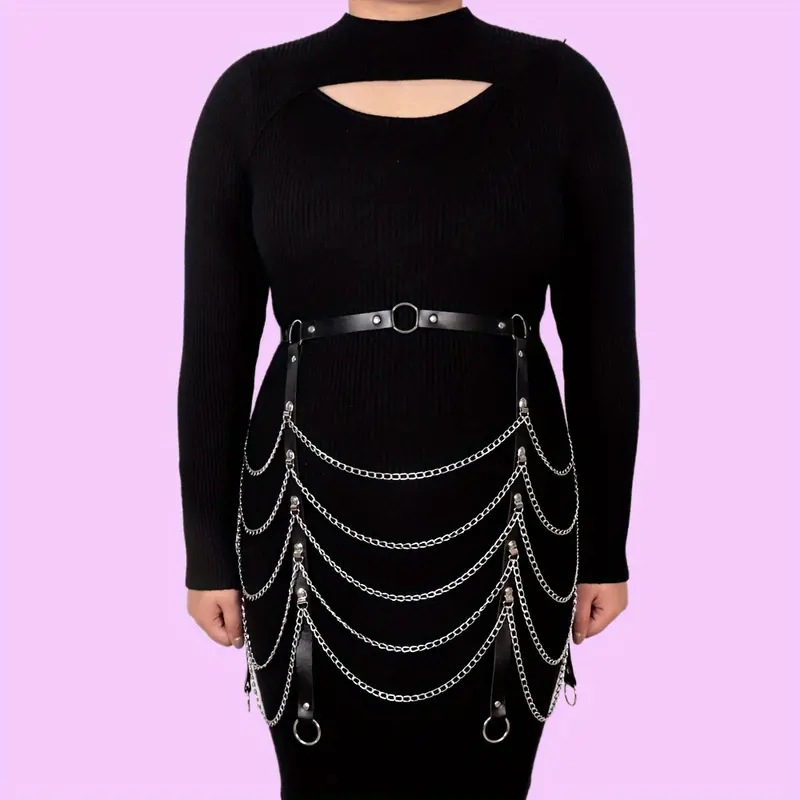 Personality Bandage Binding Chain Clothing Ornament Waist Chain